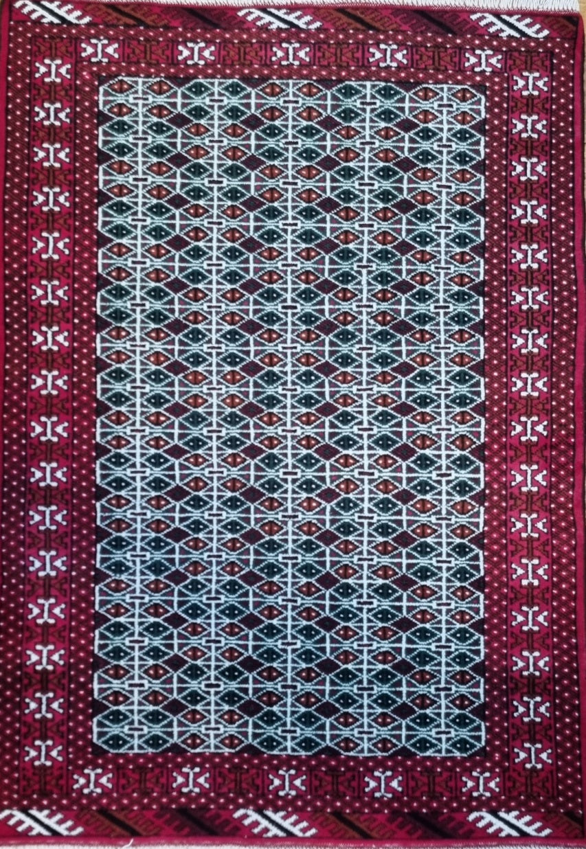 Handmade Persian Turkman | 140x97 cm