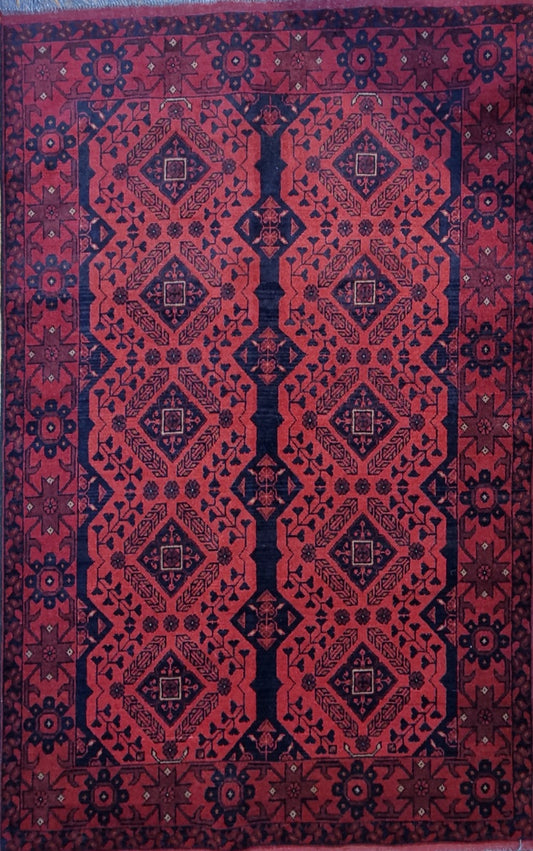 Handmade Afghan Khal Mohammad | 194x122 cm