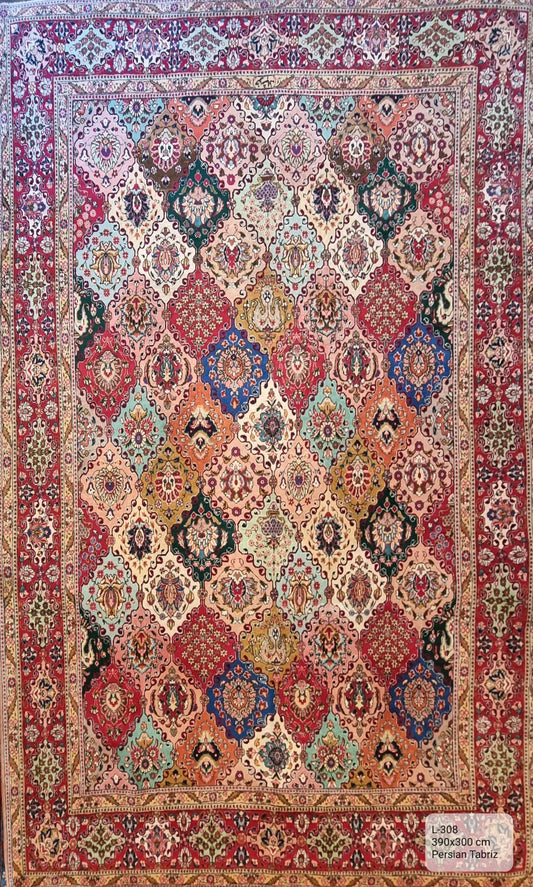 Handmade Persian Tabriz | 390x300 cm