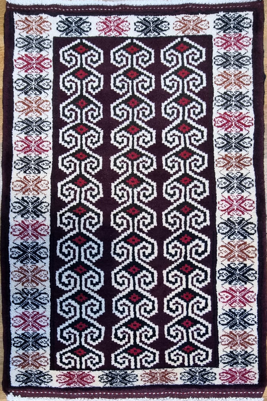 Handmade Persian Turkaman | 110x68 cm