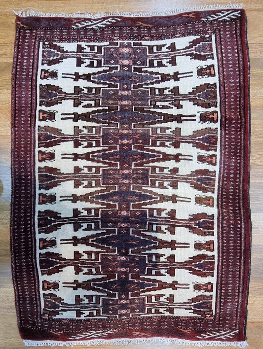 Handmade Persian Turkaman | 103x75 cm
