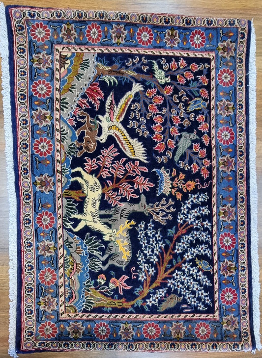 Handmade Persian Kashan | 70x90 cm