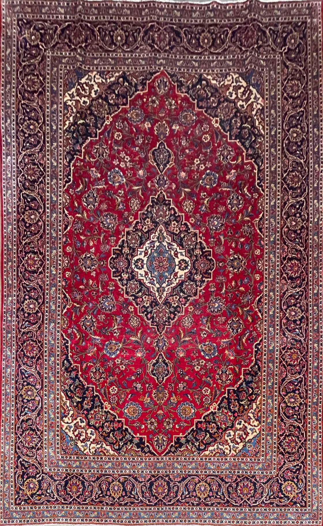 Handmade Persian Kashan | 348×245 cm