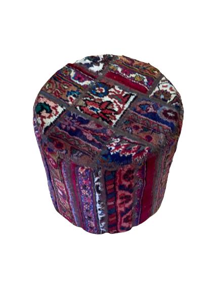 Round Patchwork Ottoman