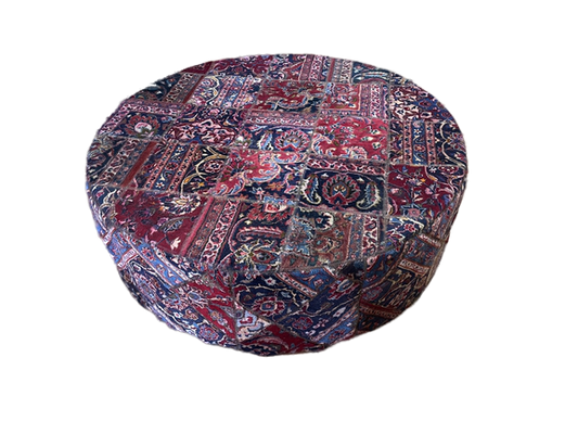 Extra Large Round Patchwork Ottoman