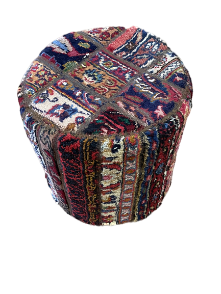 Round Patchwork Ottoman