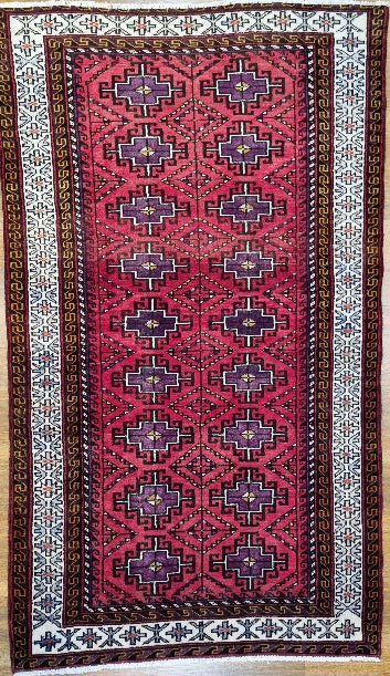 Handmade Persian Turkaman | 190x110 cm