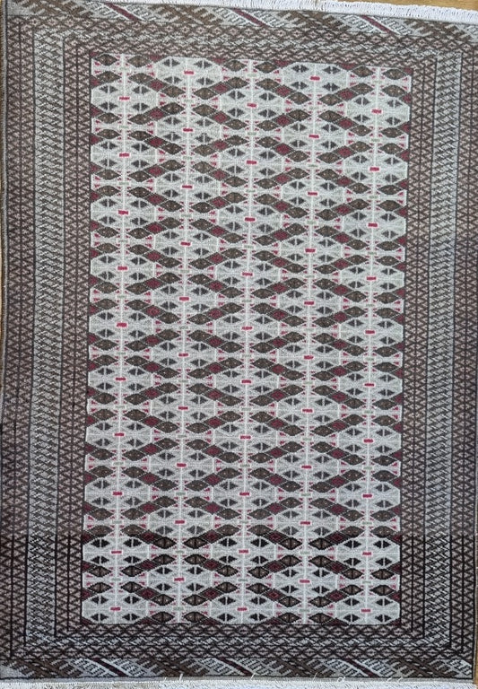 Handmade Persian Turkaman | 143x104 cm