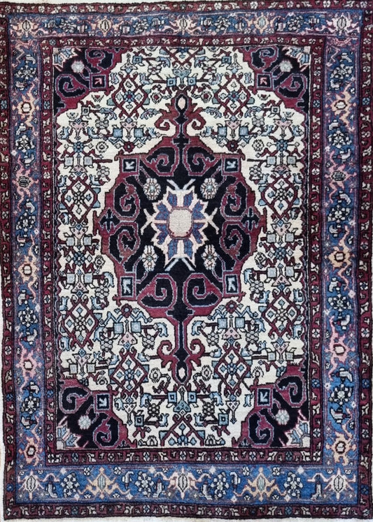 Handmade Persian Bijar | 140x105 cm