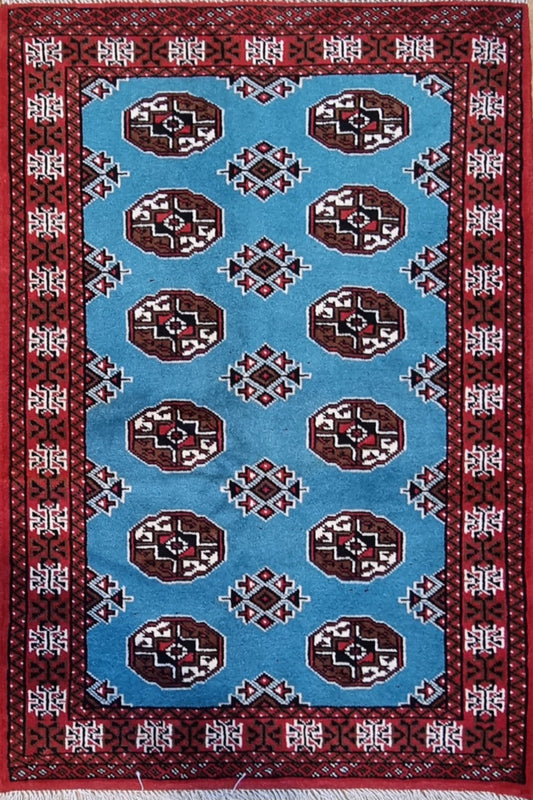 Handmade Persian Turkaman | 150x100 cm