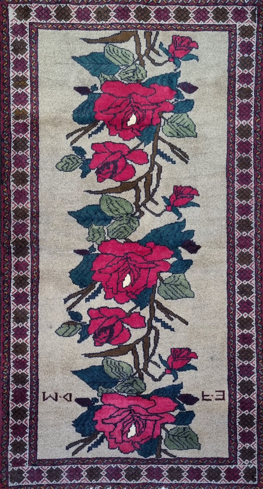 Handmade Persian Balouchi | 187x110 cm