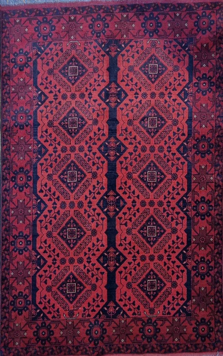 Handmade Afghan Khal Mohammad | 194x122 cm