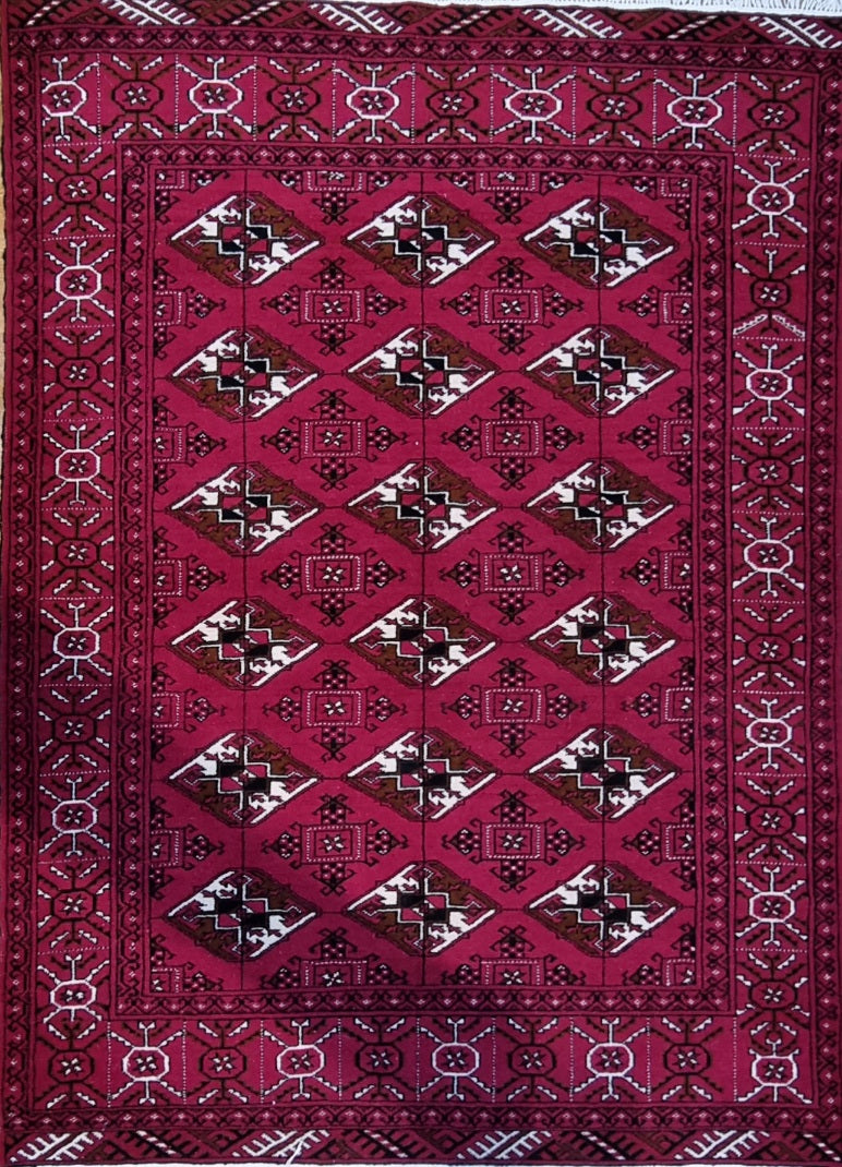 Handmade persian Turkaman | 175x125 cm