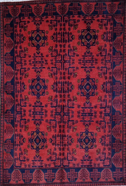 Handmade Afghan Khal Mohammad | 191x127 cm