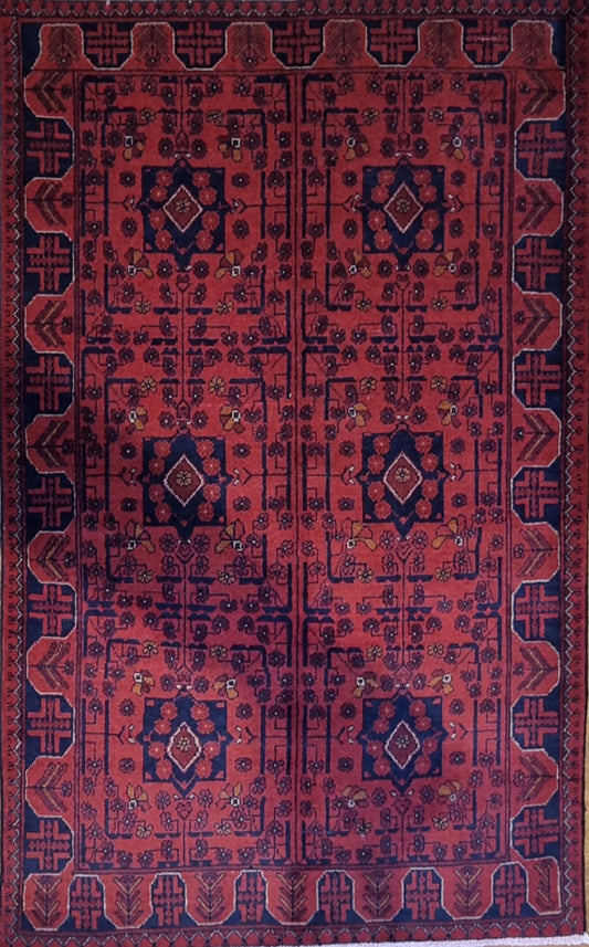 Handmade Afghan Khal Mohammad | 186x118 cm