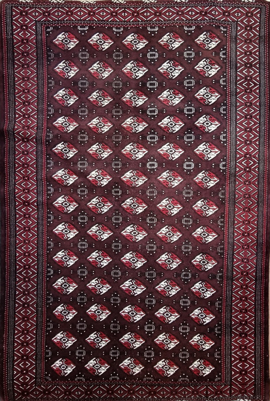 Handmade Persian Turkaman | 287x202 cm