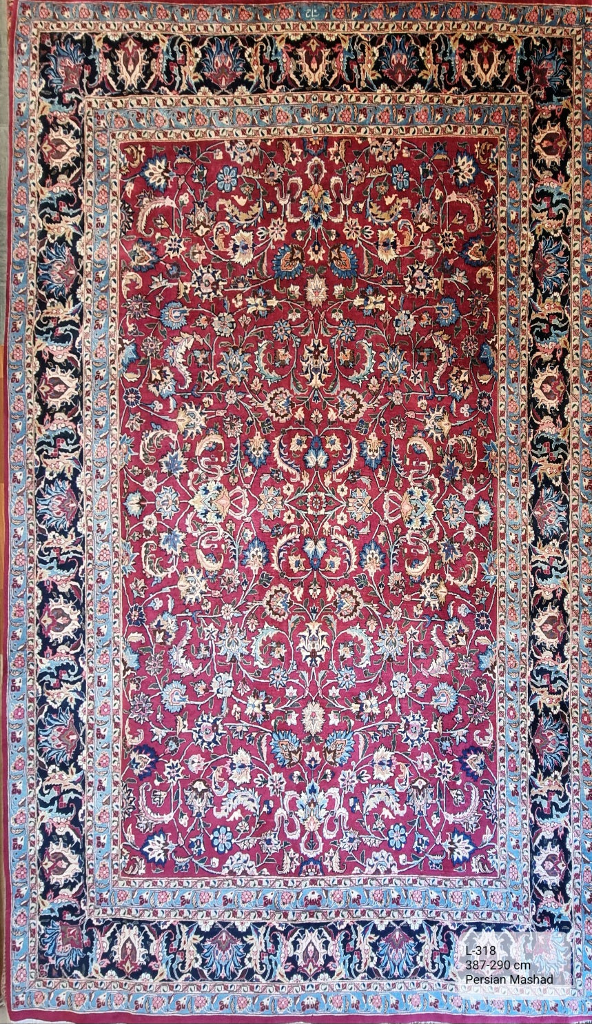 Handmade Persian Mashad | 387x290 cm