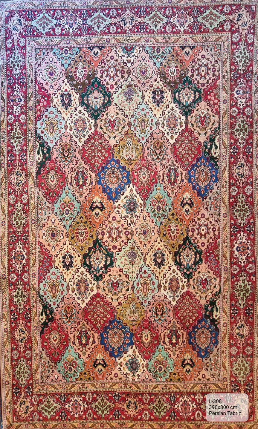 Handmade Persian Tabriz | 390x300 cm