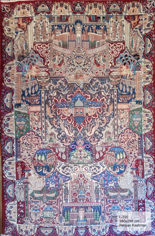 Handmade Persian Kashmar | 380x290 cm