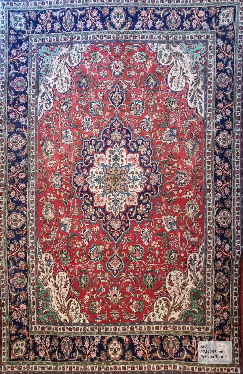 Handmade Persian Tabriz | 374x295 cm