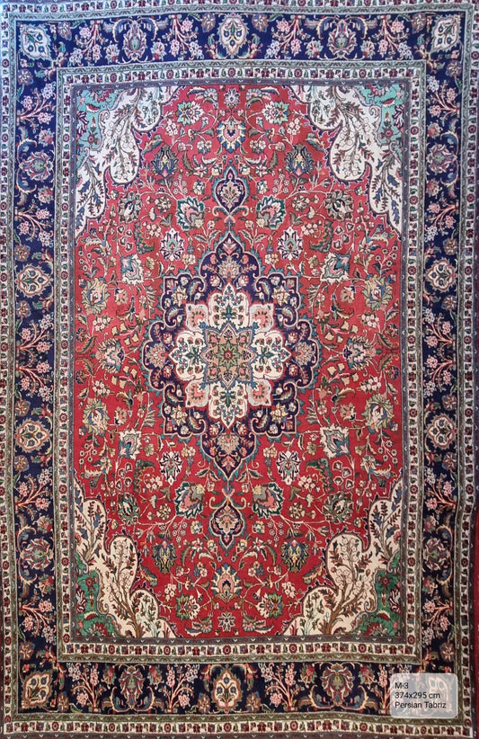 Handmade Persian Tabriz | 374x295 cm