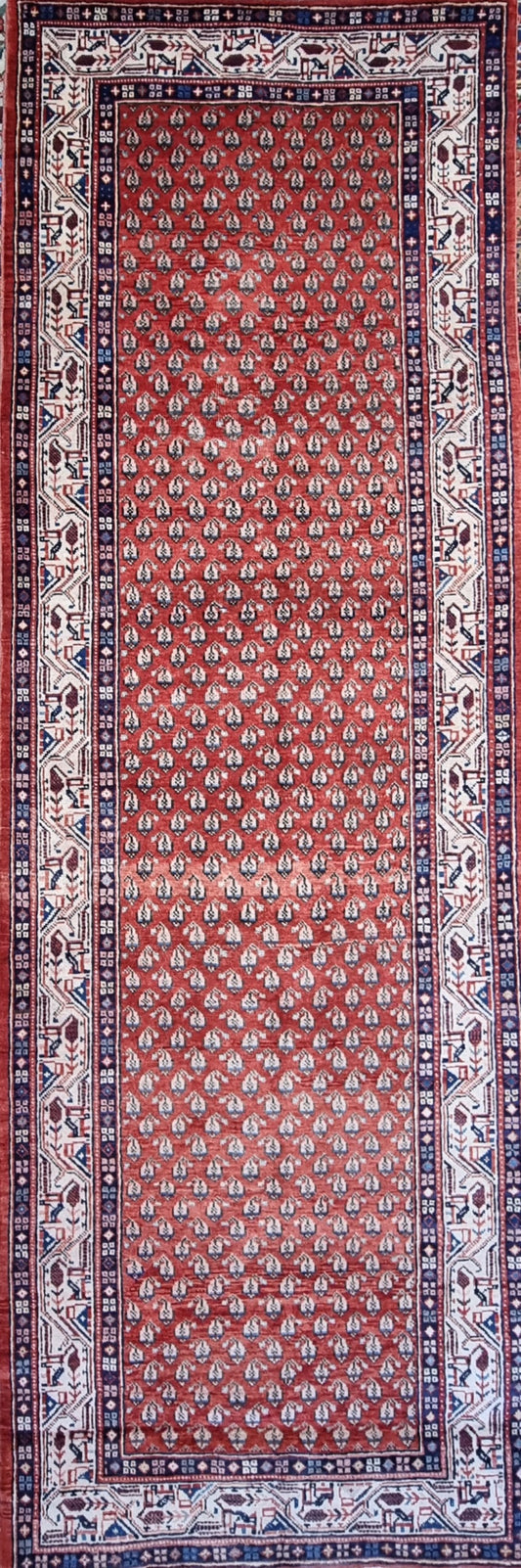 Handmade Persian Botemir | 312x105 cm