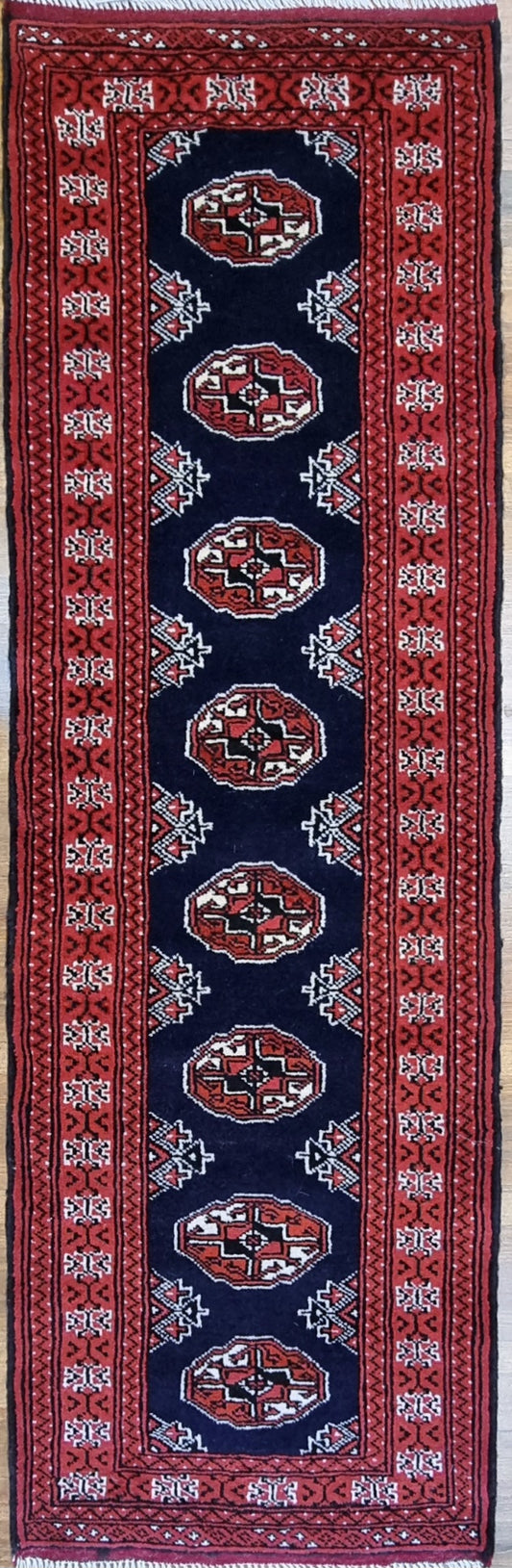Handmade Persian Turkaman | 200x80 cm