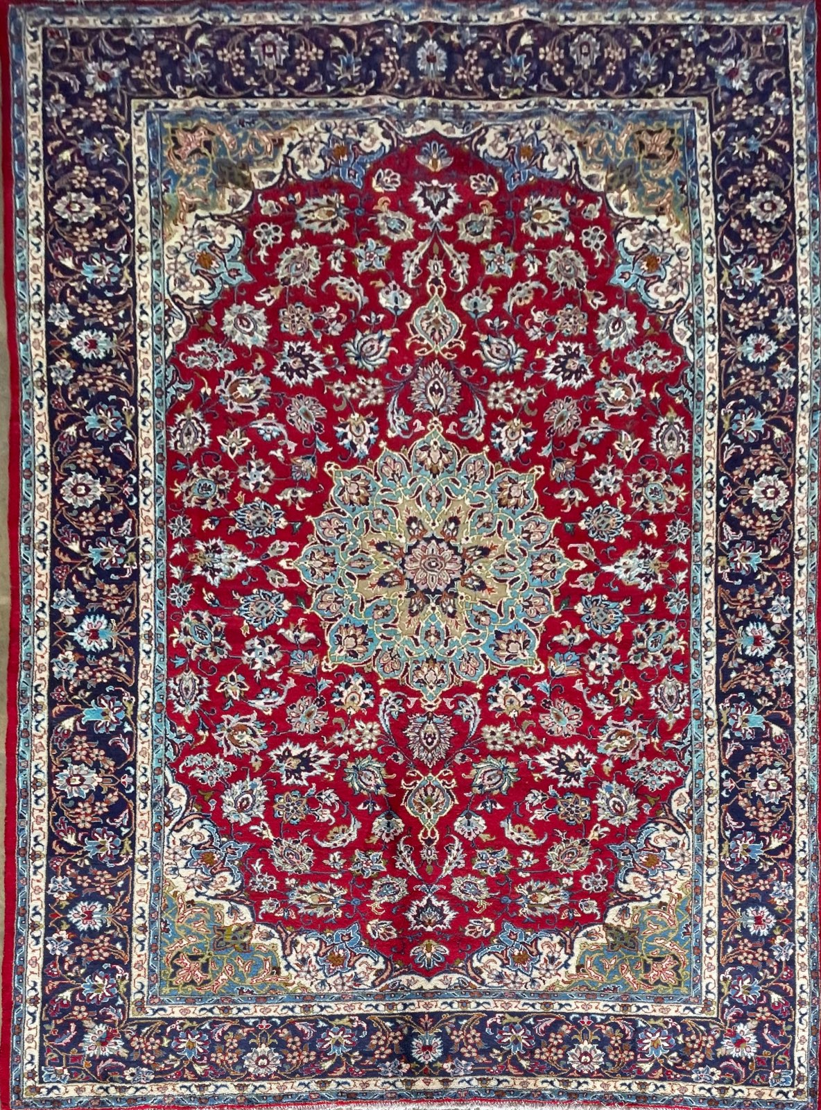 Handmade Persian Kashan | 350×240 cm