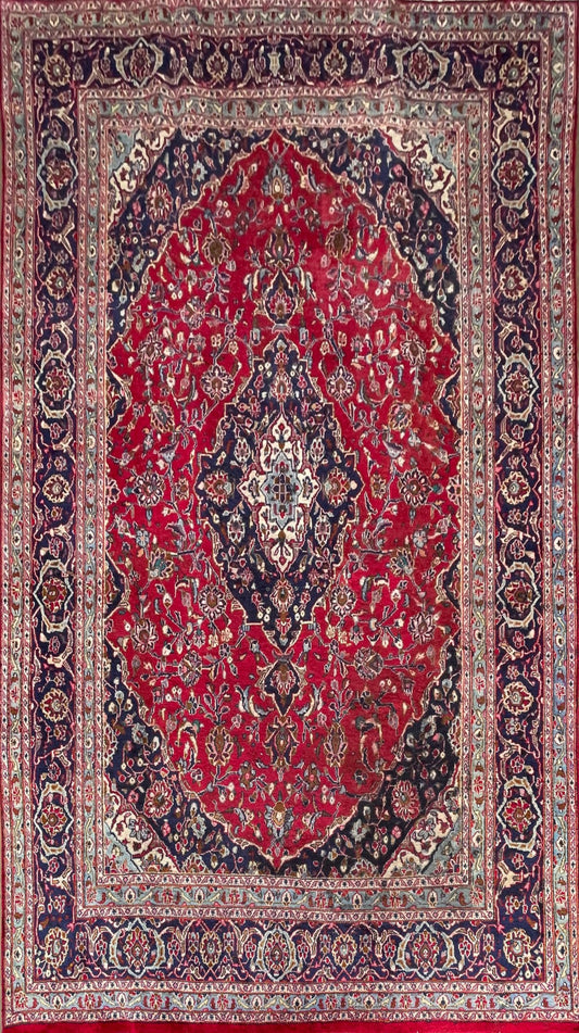 Handmade Persian Mashad | 340×235 cm