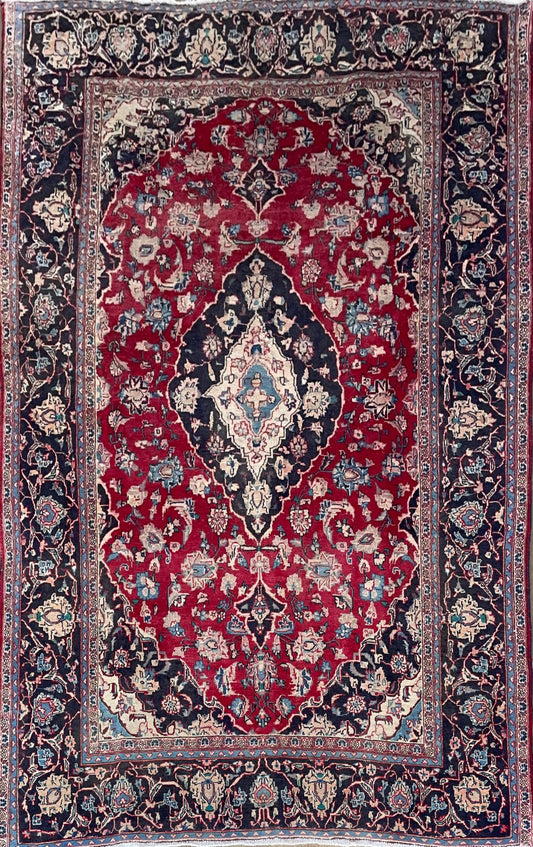 Handmade Persian Mashad | 280×192 cm