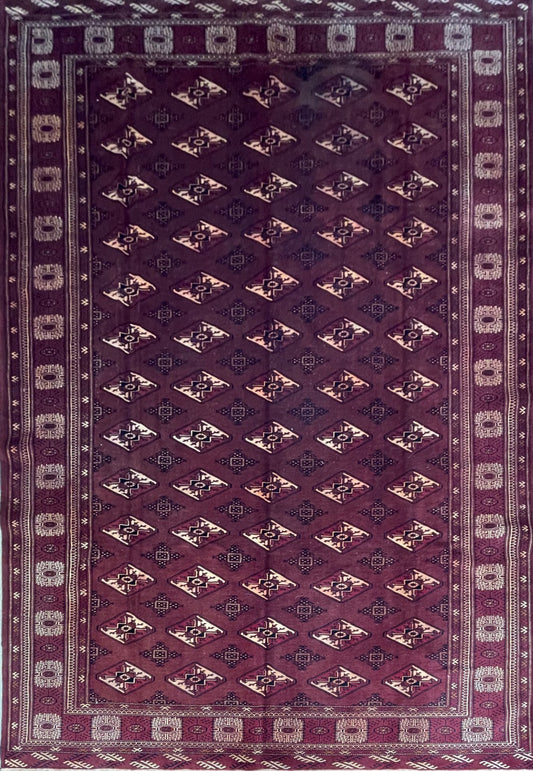 Handmade Persian Turkaman | 356×240 cm