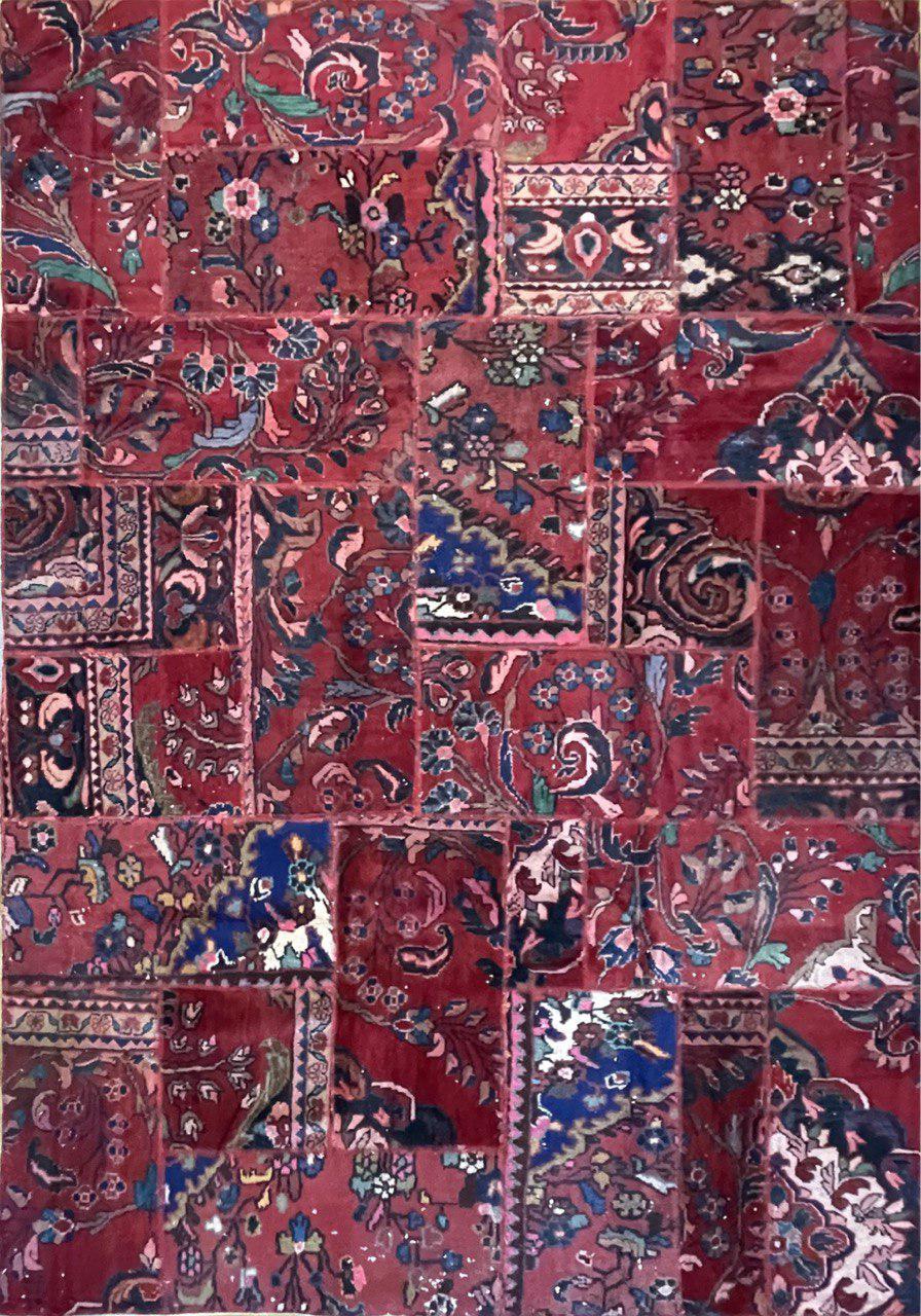 Handmade Persian Patchwork | 245×167 cm