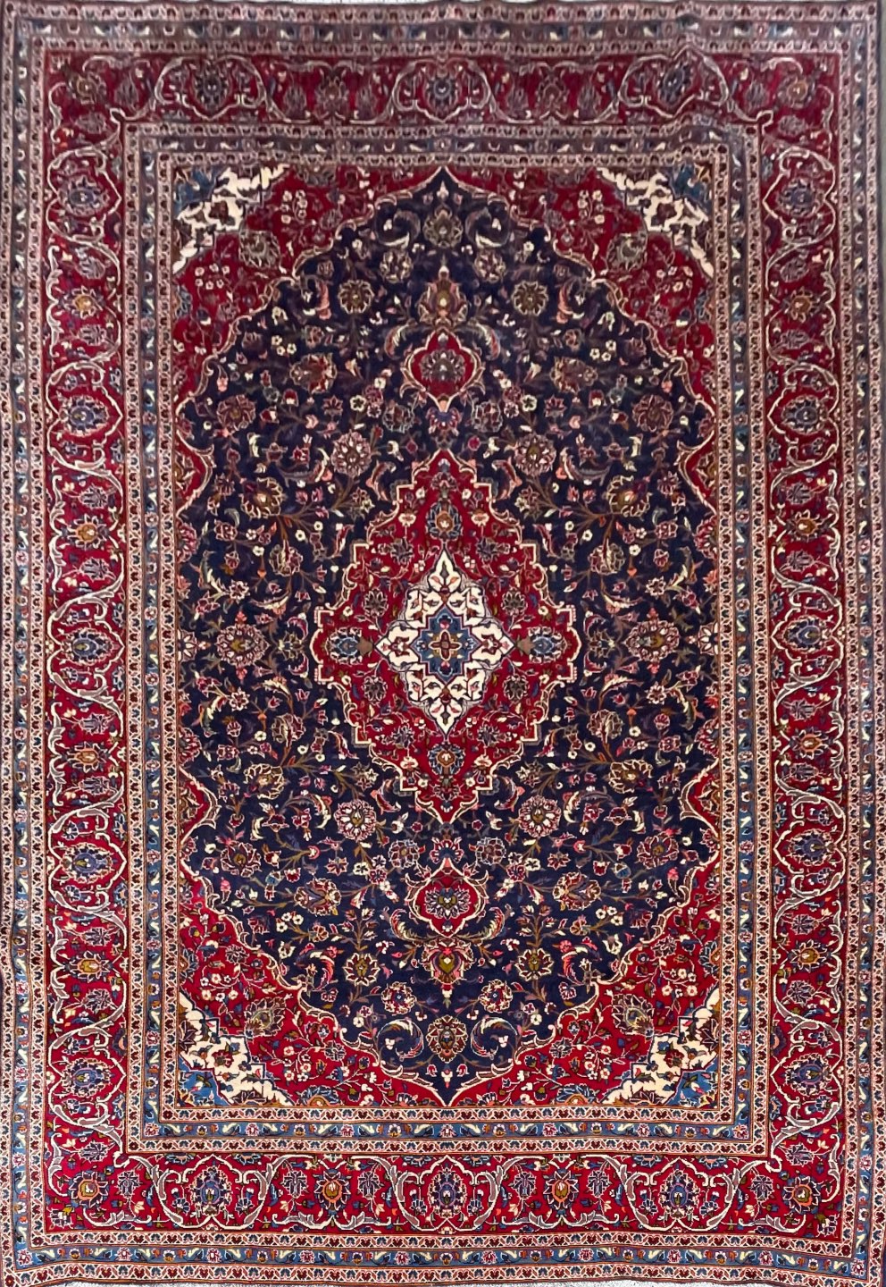Handmade Persian Kashan | 366×245 cm