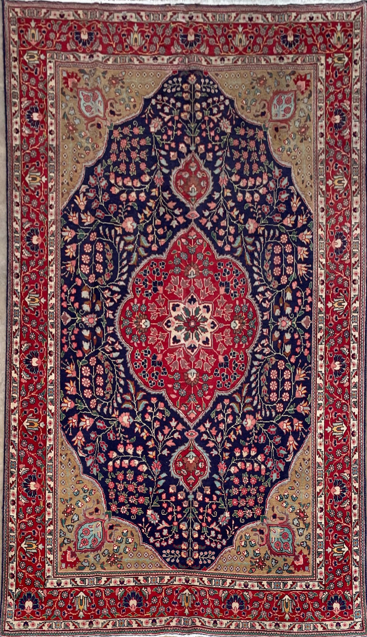 Handmade Persian Tabriz | 300×203 cm