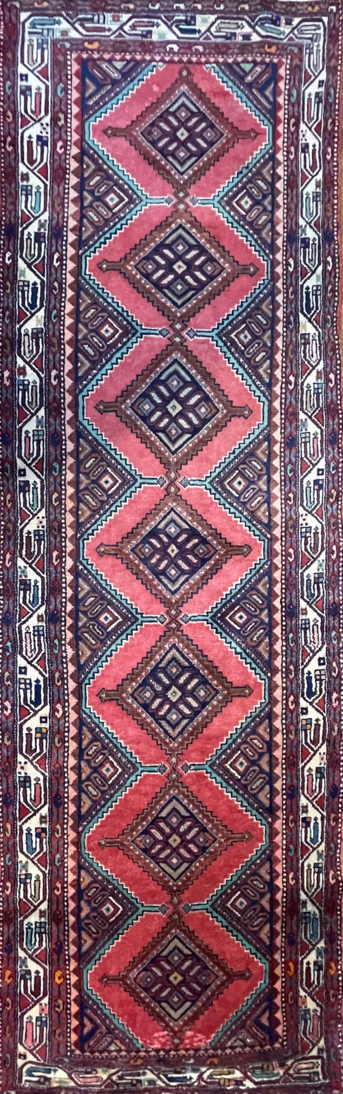 Handmade Persian Hamedan | 338×103 cm