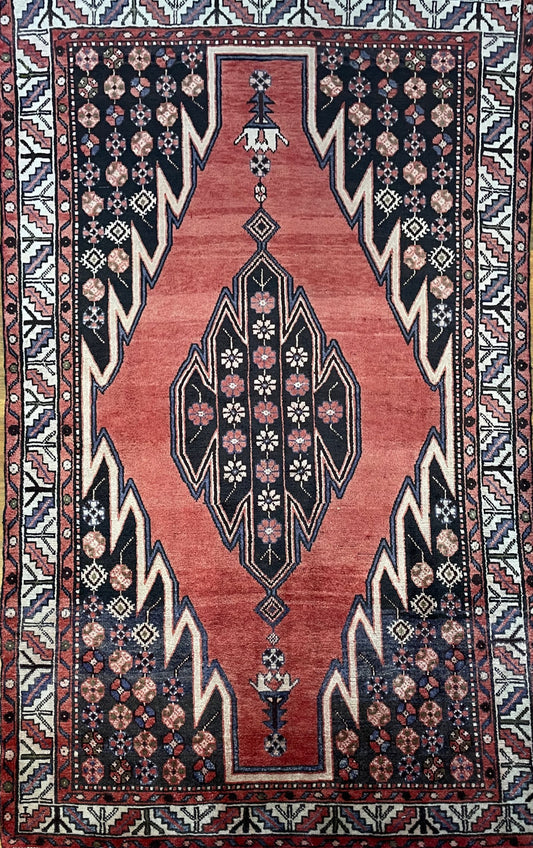 Handmade Persian Mazlaghan | 197×127 cm