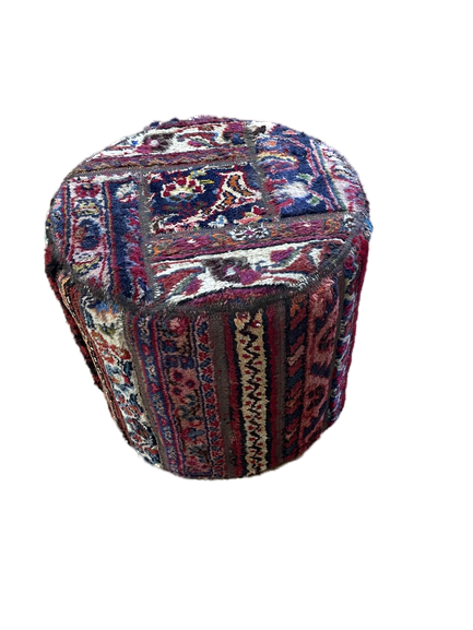 Round Patchwork Ottoman