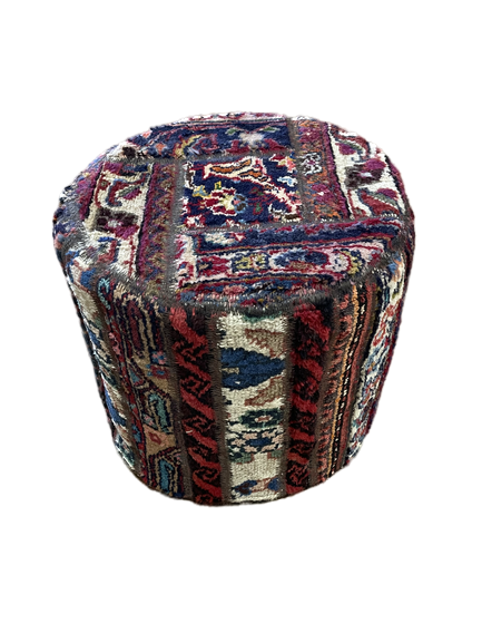 Round Patchwork Ottoman