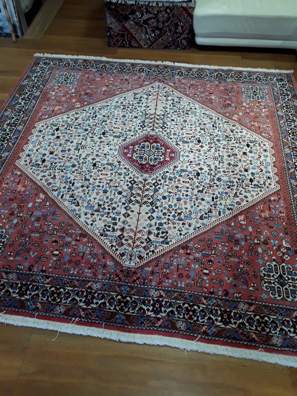 Handmade Persian Abadeh | 250×250 cm – Antica Persia