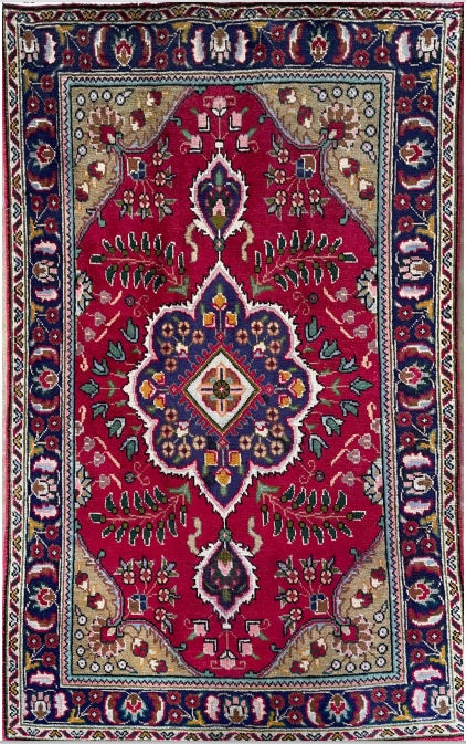 Handmade Persian Tabriz | 150×95 cm